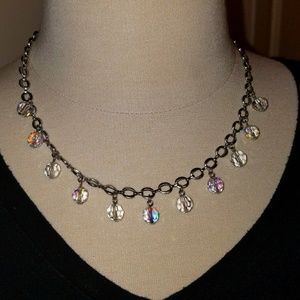 Swarovski crystal necklace with matching earrings